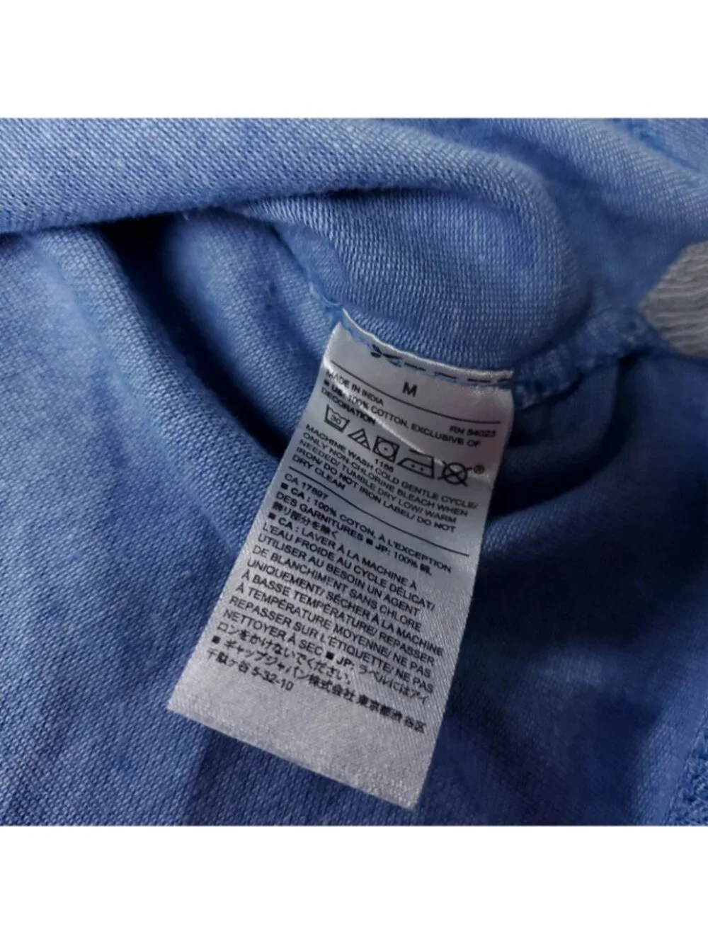 Banana Republic Polo Shirt Mens M Medium Blue Cotton Short Sleeve SF NY Casual